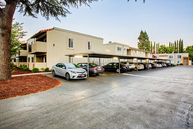 Assigned covered parking at Pleasanton Place Apartment Homes