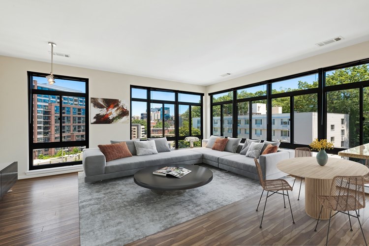 Spacious open layouts with large windows providing plenty of natural light