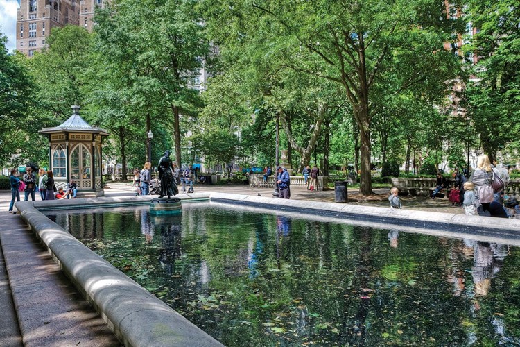 Relax on a park bench or catch-up with friends at Rittenhouse Square