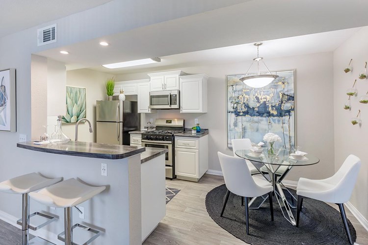 Enjoy the ease and comfort of being able to dine in your own dining space with easy access to your chef-style kitchen!