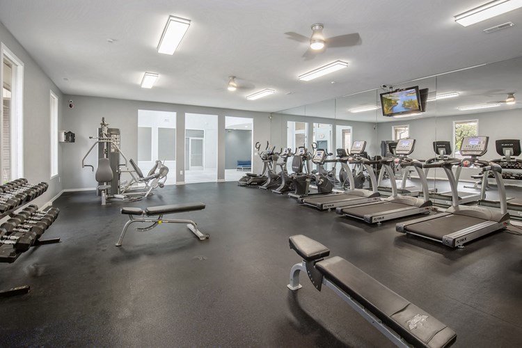 Cardio and Weights Room Lakeside Village Apartments Clinton Township Michigan