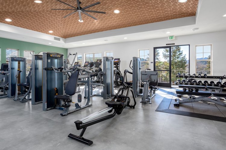 Fitness Center with Strength and Cardio Equipment