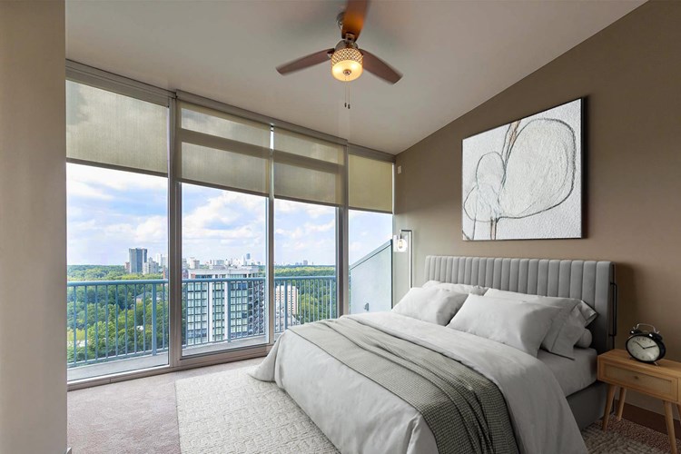 Floor to ceiling windows in your bedroom