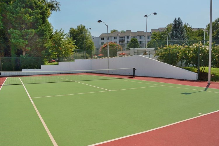 Resident tennis court