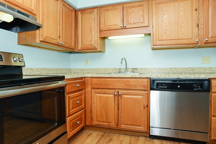 Kitchen features stainless steel appliances and great cabinet and pantry space
