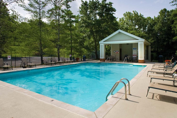 Second outdoor pool with lounge furniture