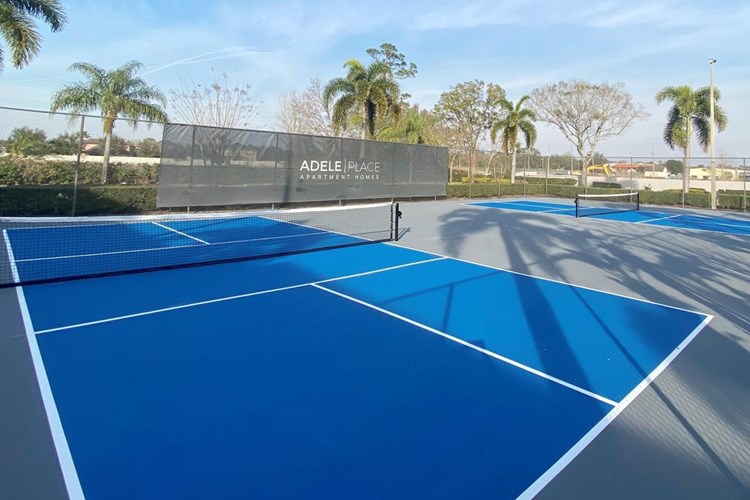 Play a game of pickleball on our new courts. 