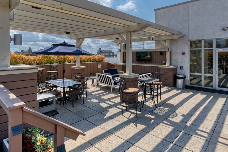 Take in the views and spend time relaxing on the rooftop