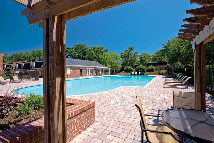 Outdoor pool and expansive, fully-furnished sundeck