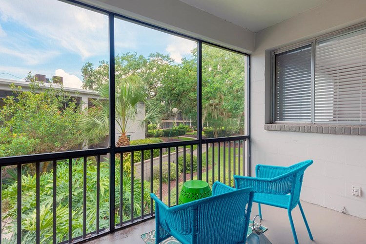Enjoy your very own private, screened-in lanai.