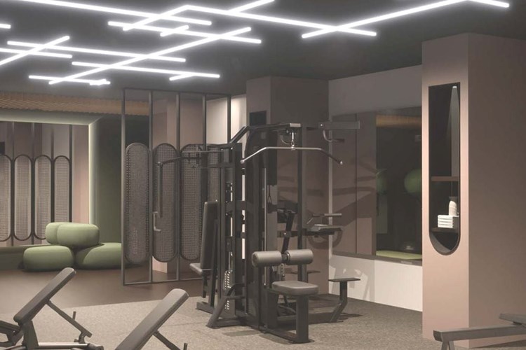 Fitness center (rendering)