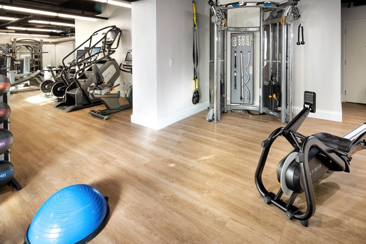 State-of-the-art fitness center with cardio and strength equipment