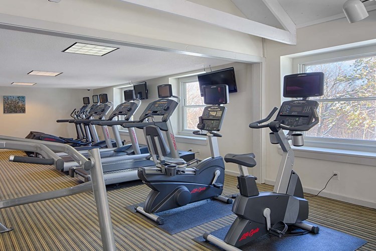 Work out in the fully-equipped fitness center