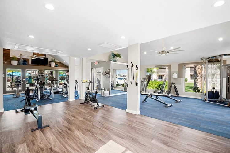 Enjoy our newly remodeled fitness center, open 24-hours a day!