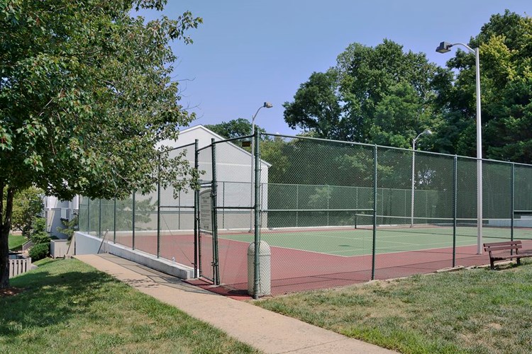 Resident tennis court