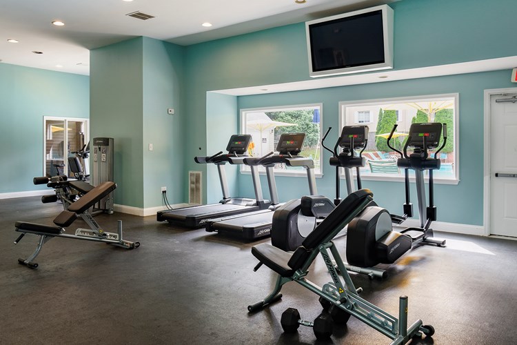 Fitness centers provide free weights, cardio and strength training equipment