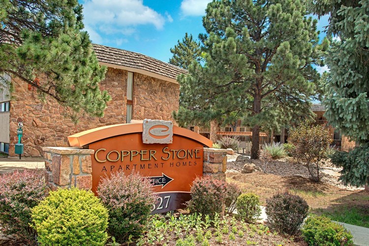 Copper Stone Entrance & Signage Front View