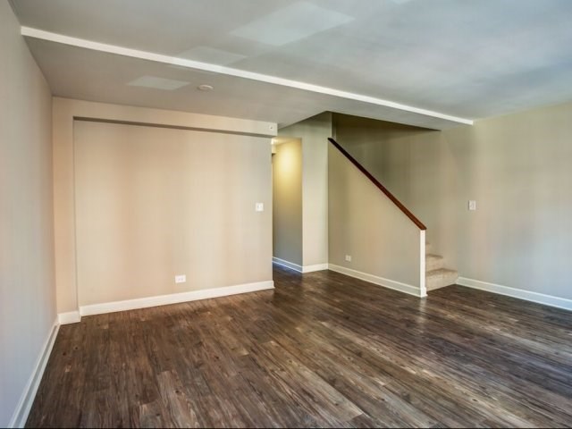 Wood-Like Flooring in Townhome Apartment