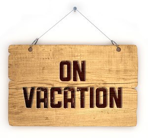 On Vacation Sign