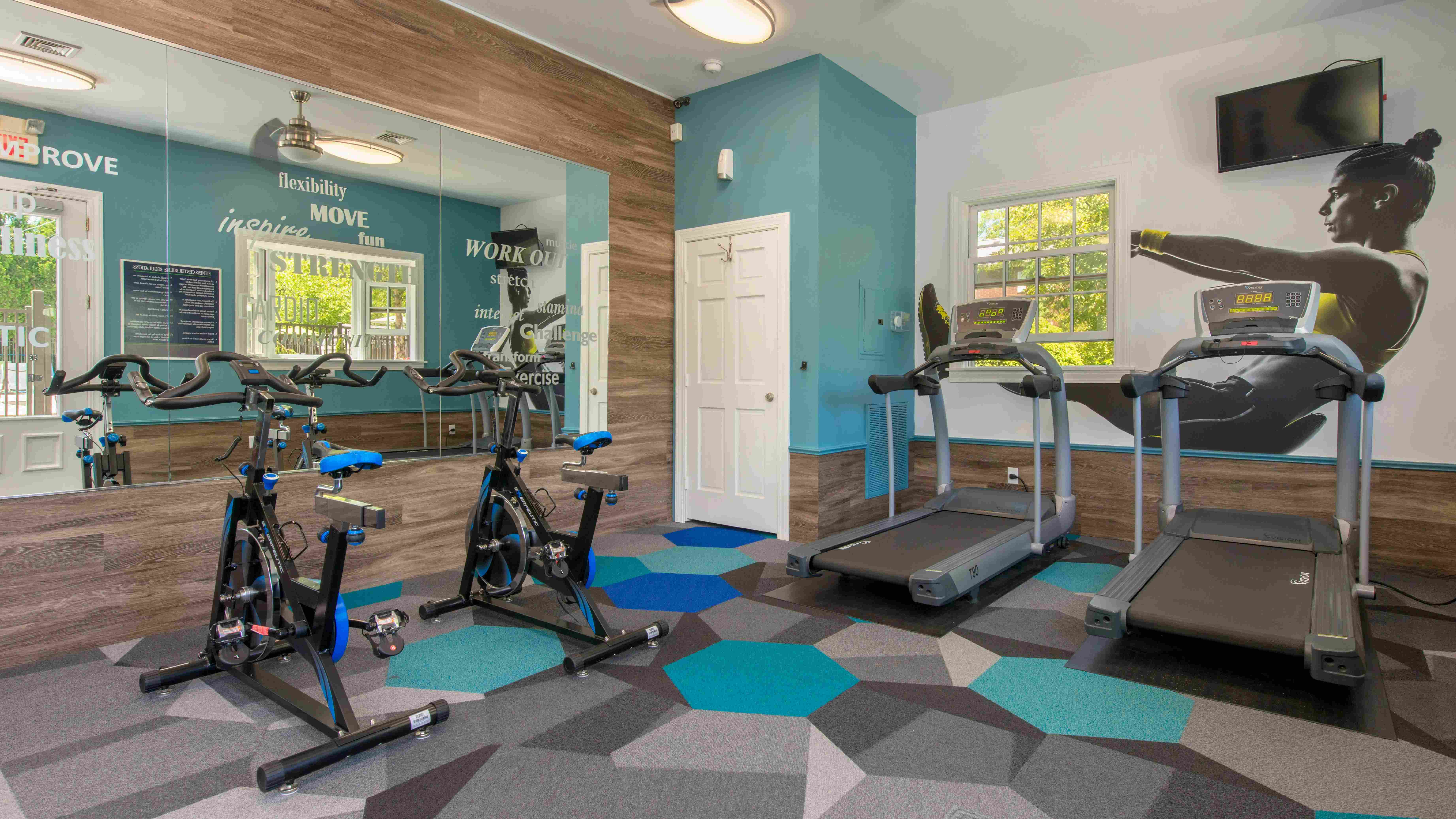 Our 24-hour fitness center offers round-the-clock fitness for your convenience and well-being. 

