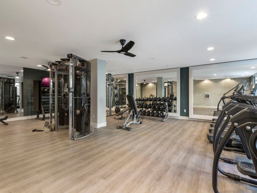 Fitness center with strength and cardio equipment