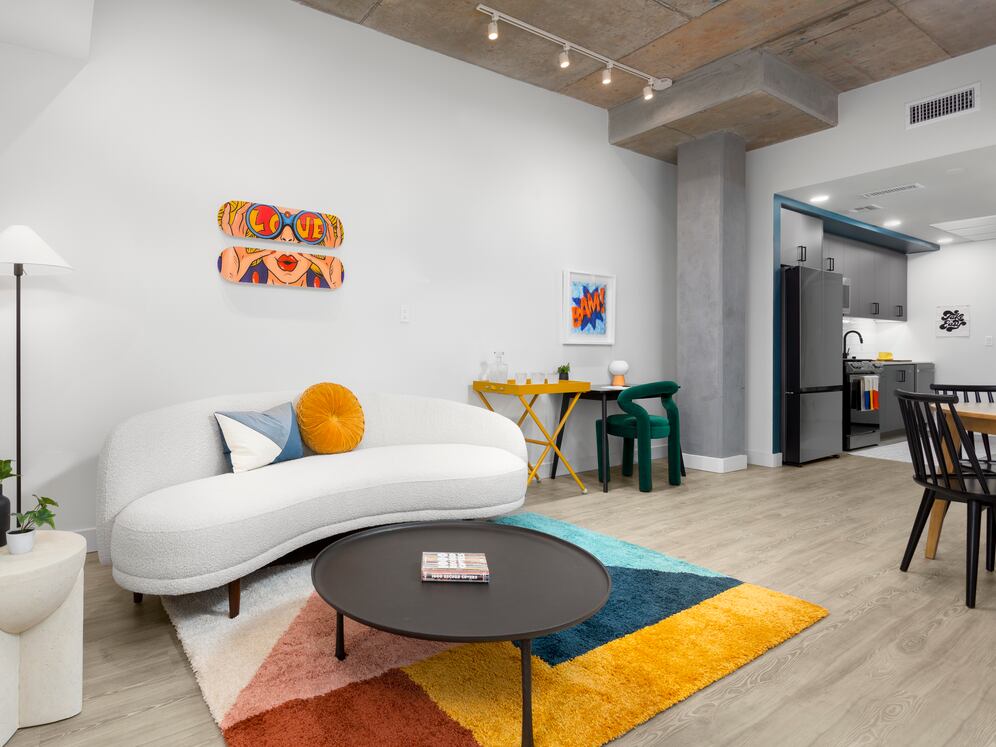 Finish Package II Living room with hard-surface flooring