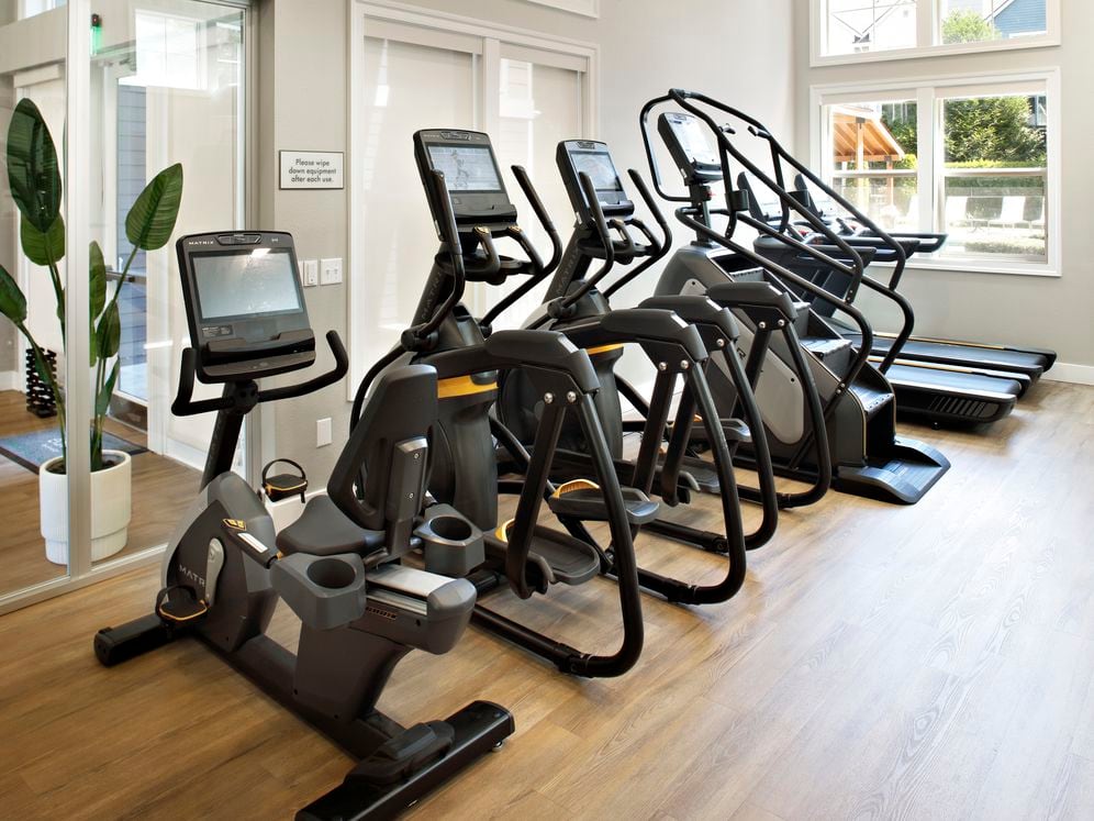 Fitness center with cardio equipment
