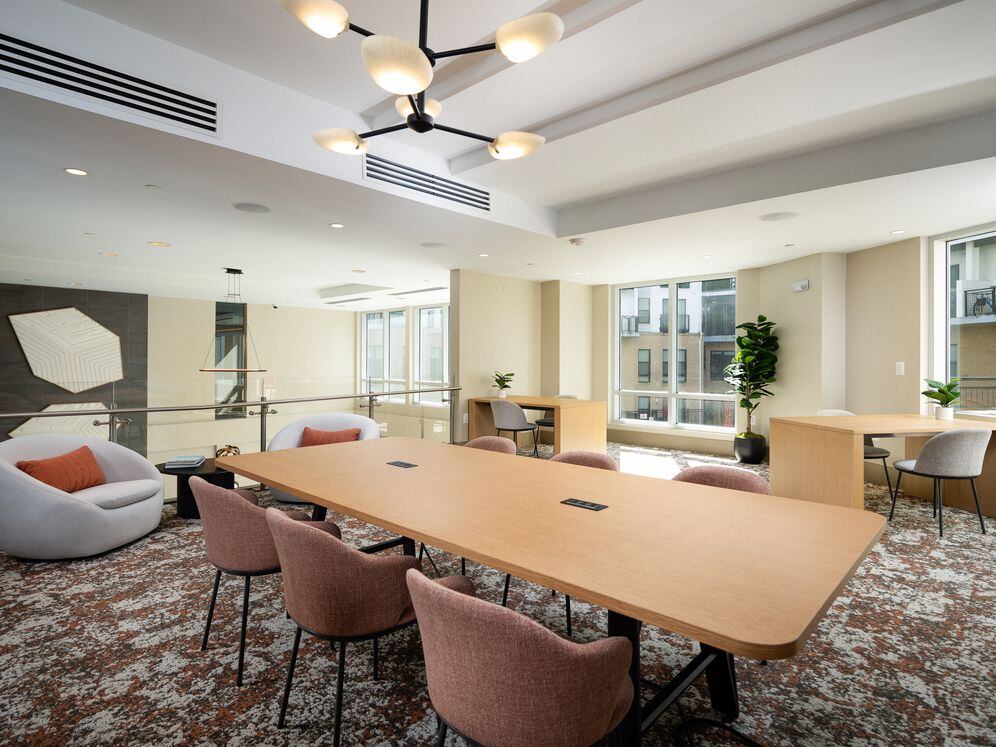 Resident lounge with co-working space