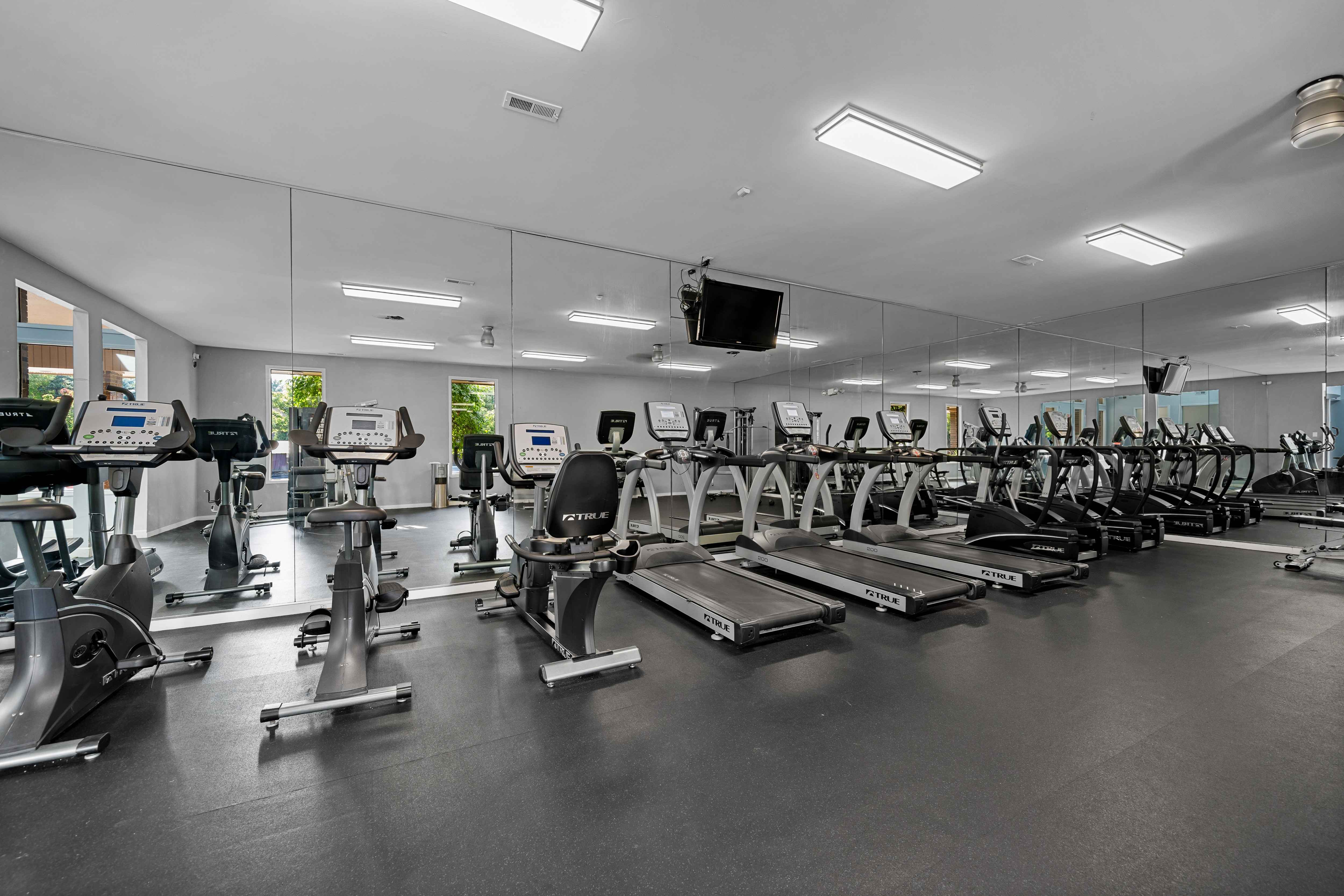 24 Hour Fitness Center at Lakeside Village Apartments in Clinton Township, MI