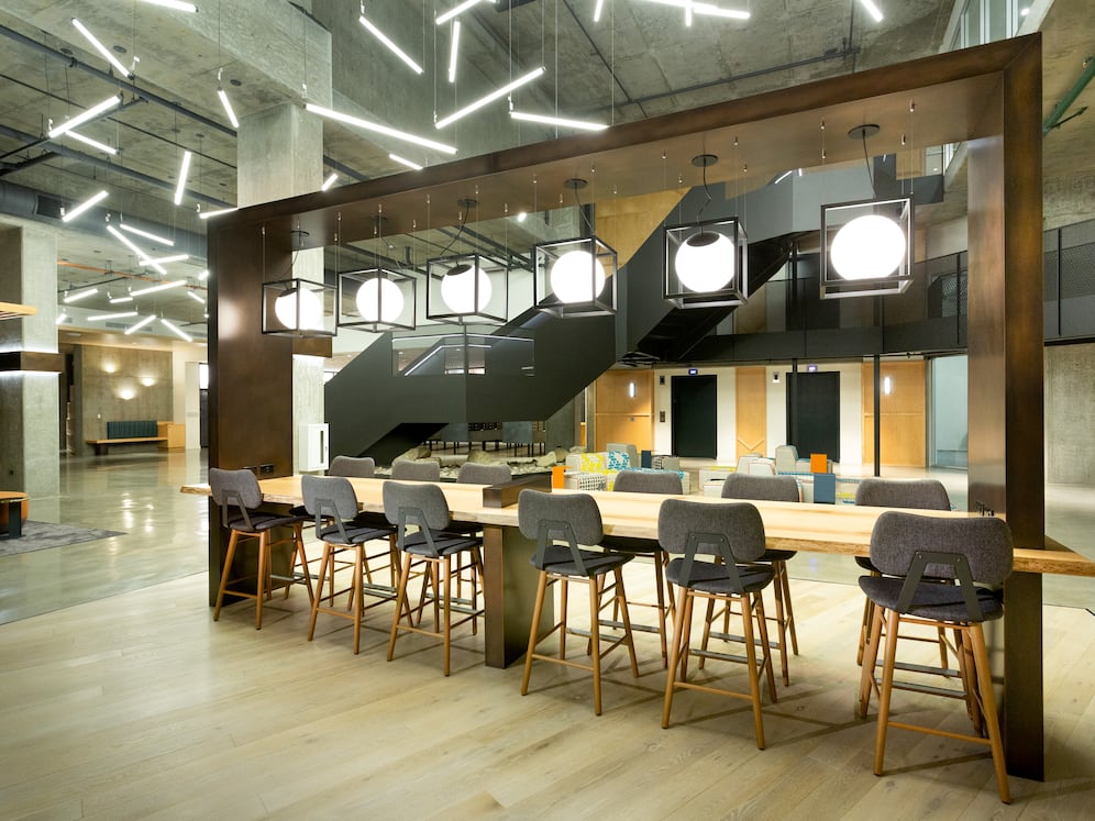 Lobby loft with common area seating