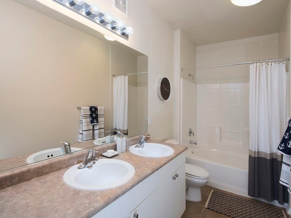 Classic Package I baths with dual vanity