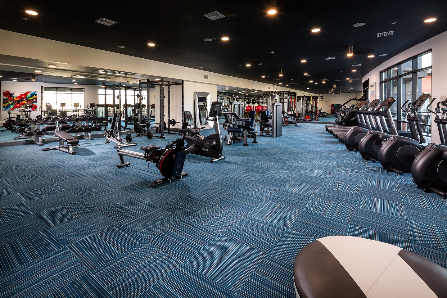 Corona, CA Metro at Main Apartments fitness center