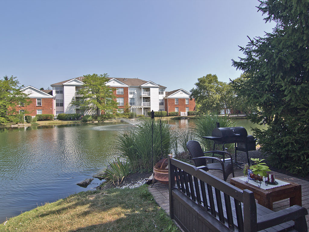 Grill Area Beside The Lake
