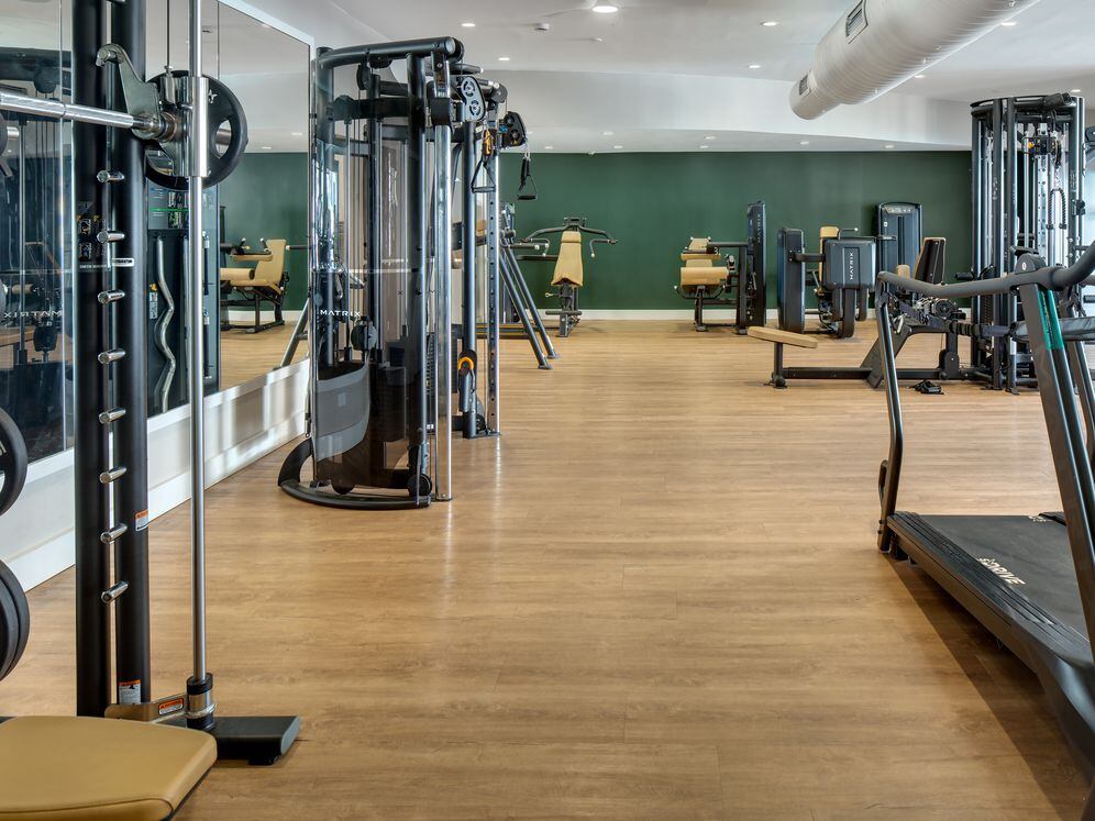 State-of-the-art fitness center with strength equipment