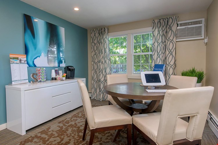 Residents can enjoy complimentary coffee during office hours in the leasing office!