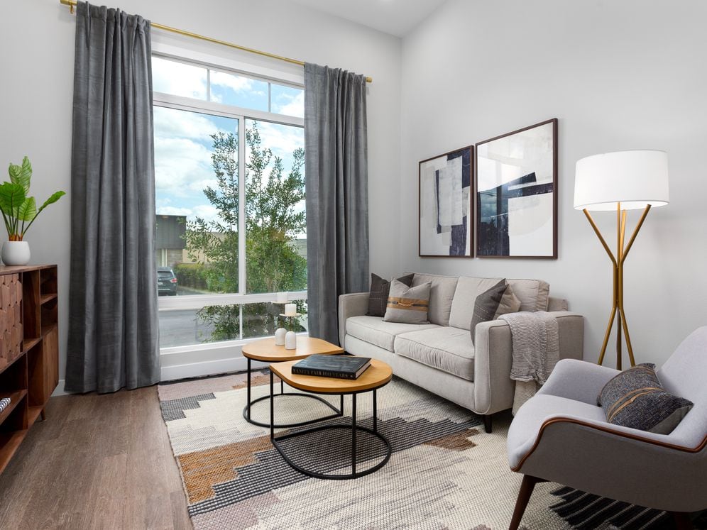 Apartments with hard surface flooring throughout living area