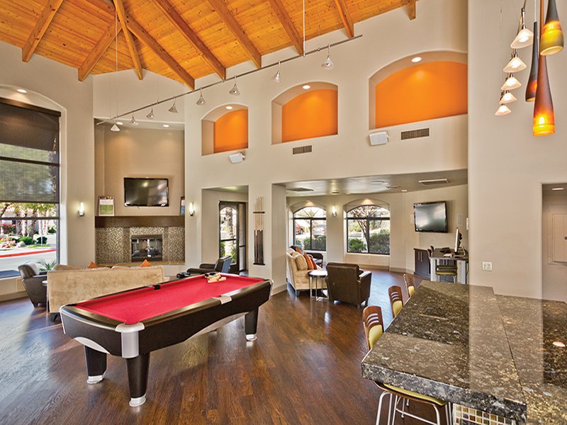 Gorgeous clubhouse with TVs, billiards and full kitchen