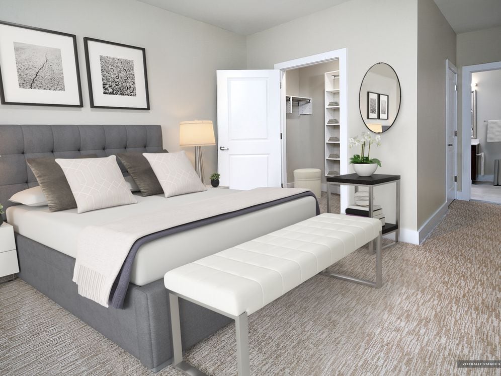 Signature Collection bedroom with carpet