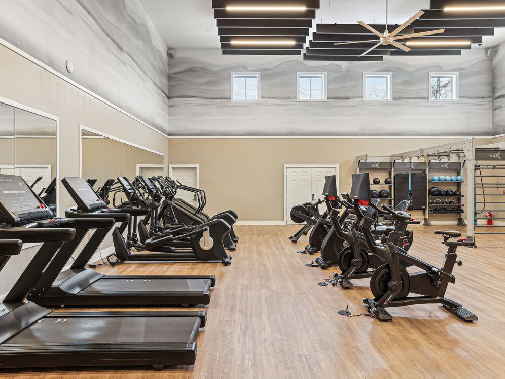 State-of-the-art fitness center with cardio equipment