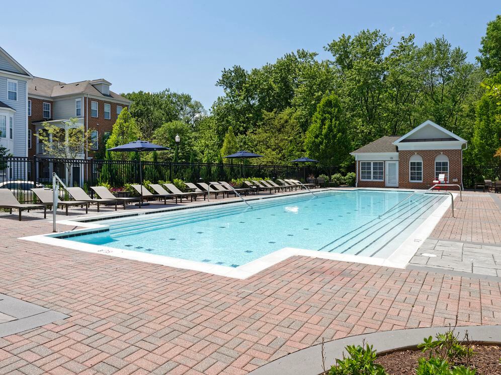 Pool and sundeck with lounge seating