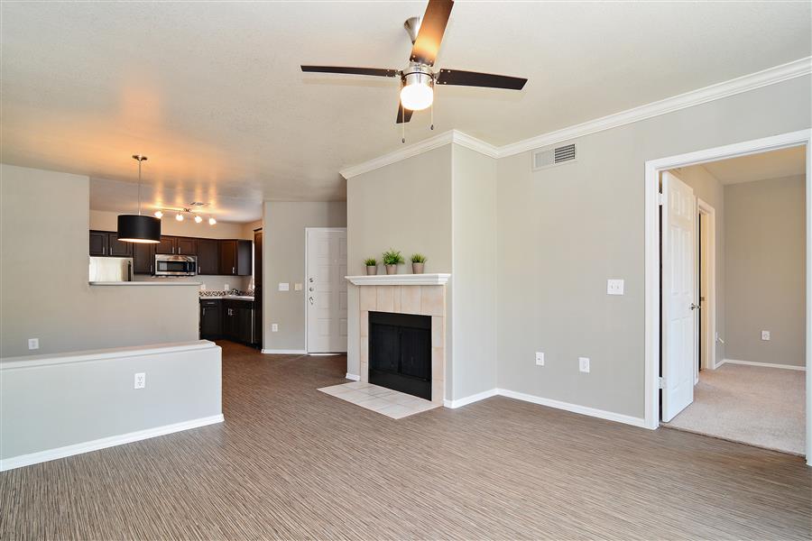 Living Room with Fireplace