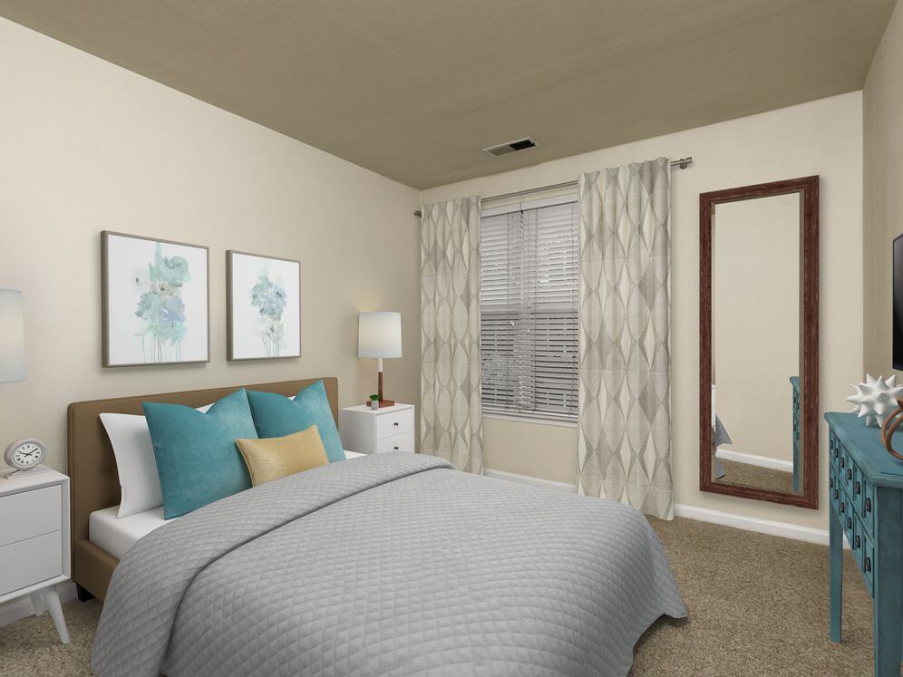 Renovated II bedroom with carpeted flooring