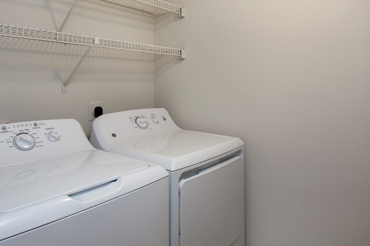 Enjoy the convenience of in-unit laundry