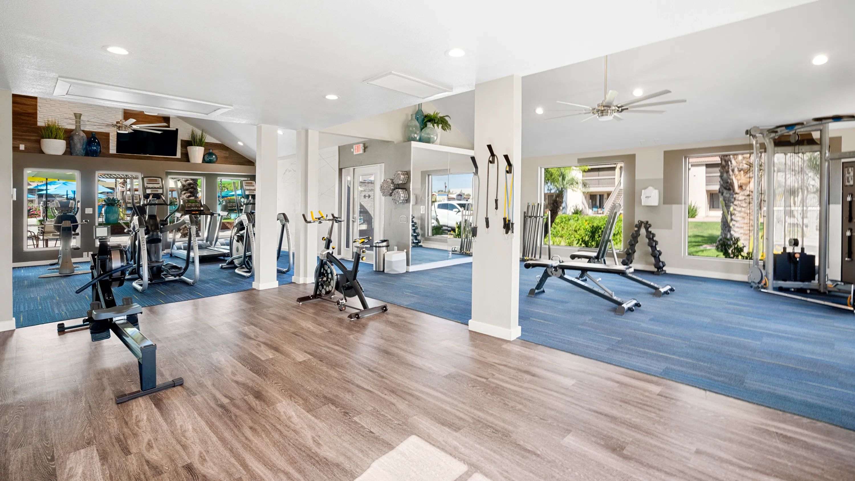 Enter a boundless fitness realm where the lines between apartment gym and a fitness guru's paradise blur.  