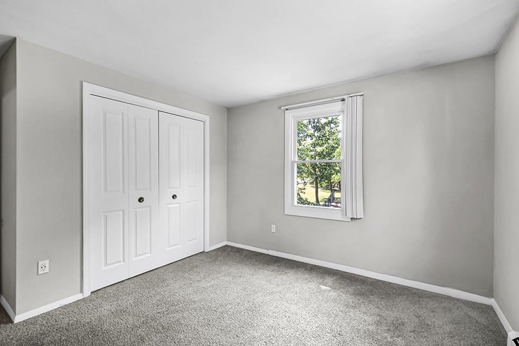 Bedrooms also feature spacious closets with built-in organizers. 