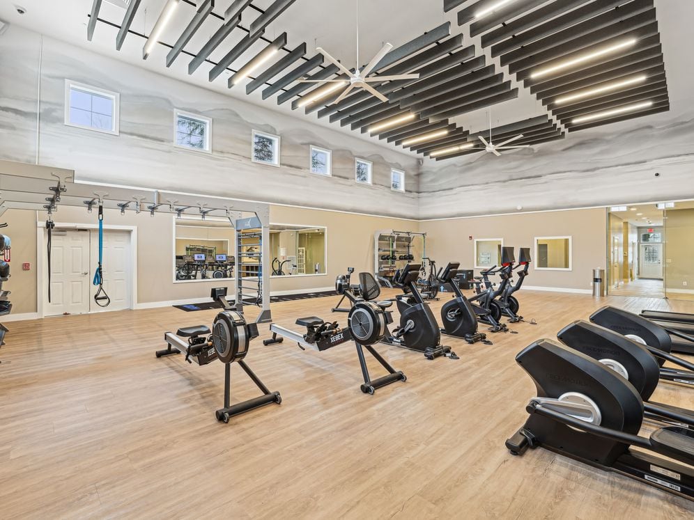 State-of-the-art fitness center with cardio and strength equipment