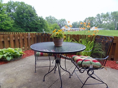 Choose a Location with a Garden Patio 