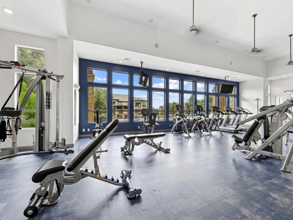 State-of-the-art fitness center with cardio and strength equipment