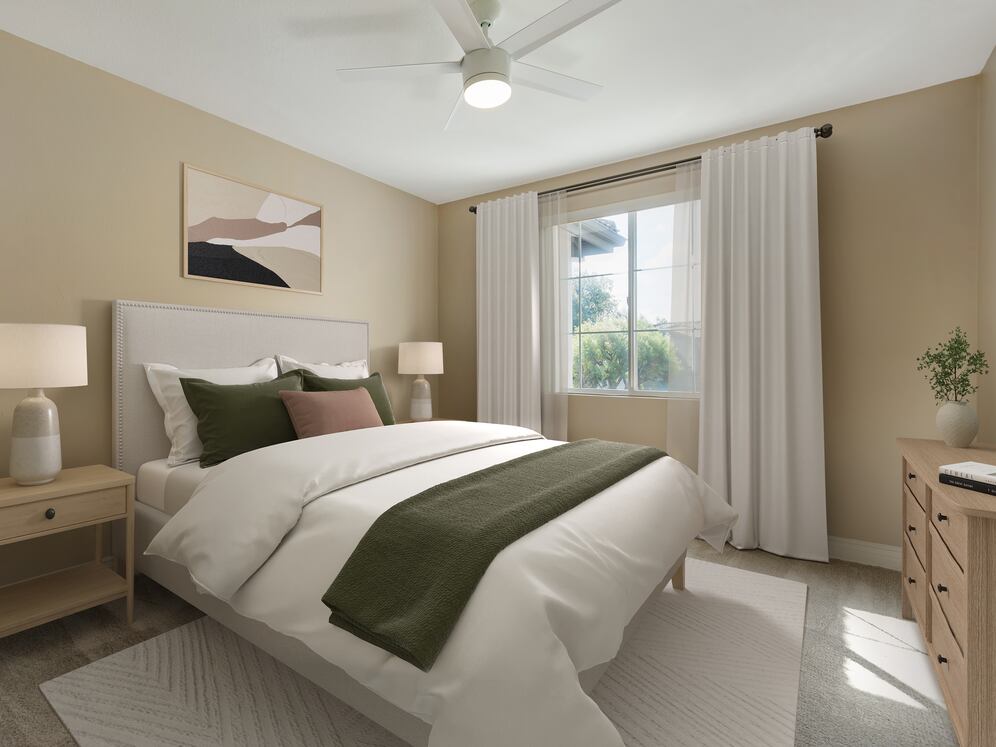 Upgraded Finishes bedroom with carpet (select homes)