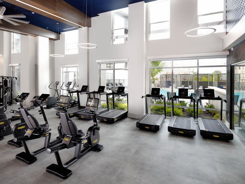 State-of-the-art fitness center with cardio and strength equipment